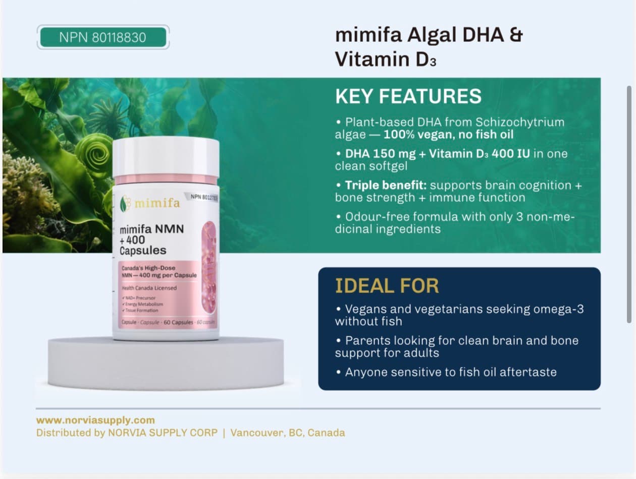 Algal DHA & Vitamin D₃